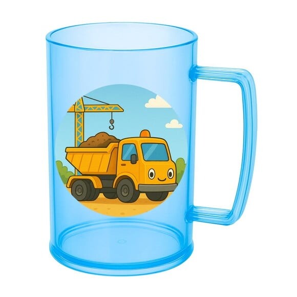 Caneca de Chopp Infantil Personalizada Caminhão Caçamba