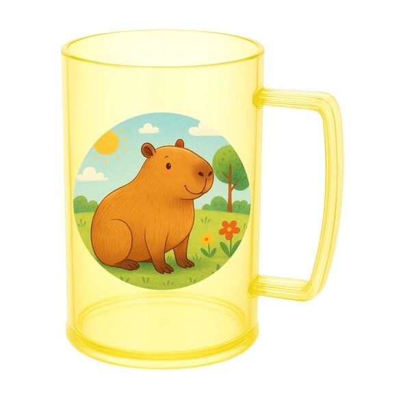 Caneca de Chopp Infantil Personalizada Capivara