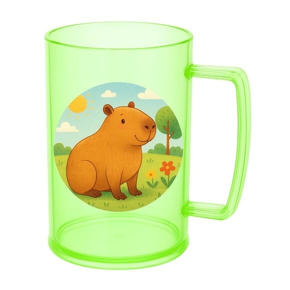 Caneca de Chopp Infantil Personalizada Capivara