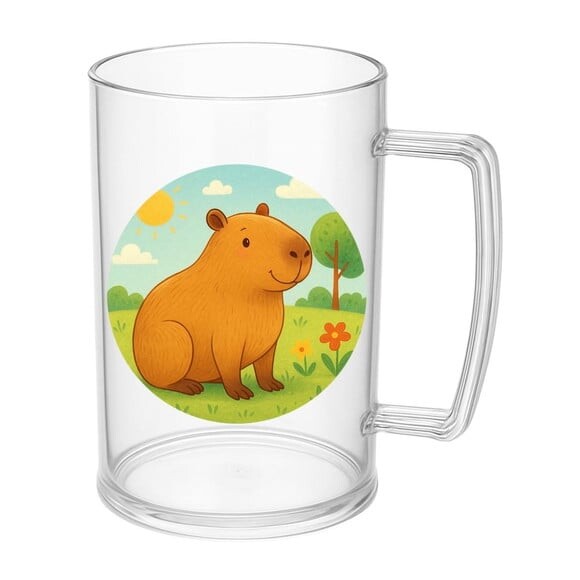 Caneca de Chopp Infantil Personalizada Capivara