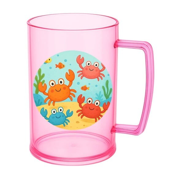 Caneca de Chopp Infantil Personalizada Caranguejinhos