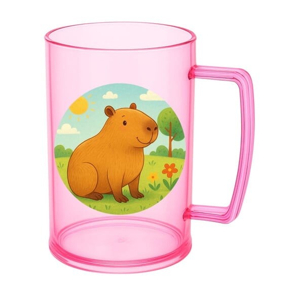 Caneca de Chopp Infantil Personalizada Capivara