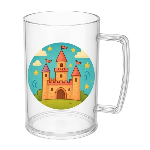 Caneca de Chopp Infantil Personalizada Castelo Encantado
