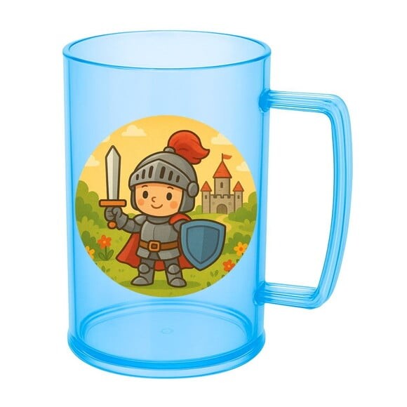 Caneca de Chopp Infantil Personalizada Cavaleiro Medieval