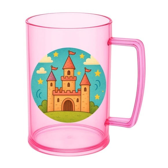 Caneca de Chopp Infantil Personalizada Castelo Encantado
