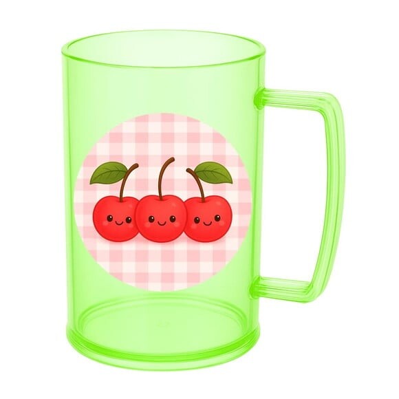 Caneca de Chopp Infantil Personalizada Cerejinha