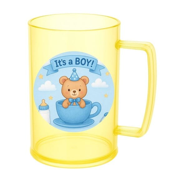 Caneca de Chopp Infantil Personalizada Chá de Bebê Menino