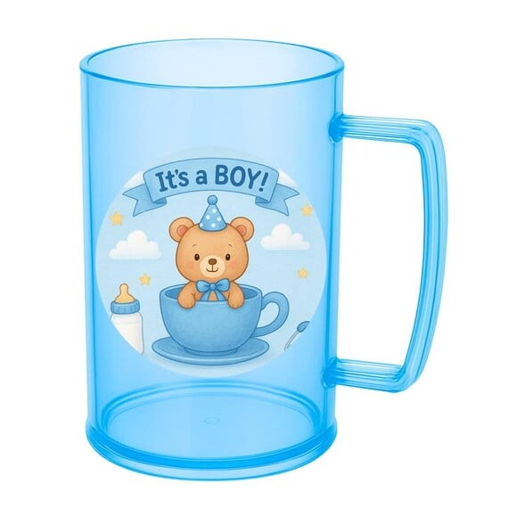 Caneca de Chopp Infantil Personalizada Chá de Bebê Menino