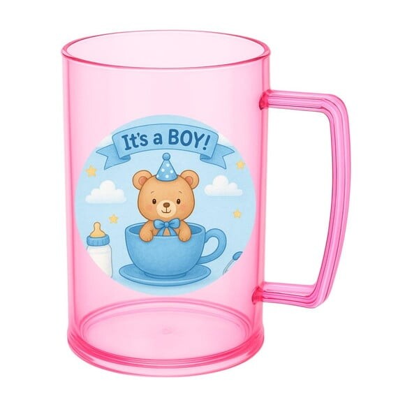 Caneca de Chopp Infantil Personalizada Chá de Bebê Menino