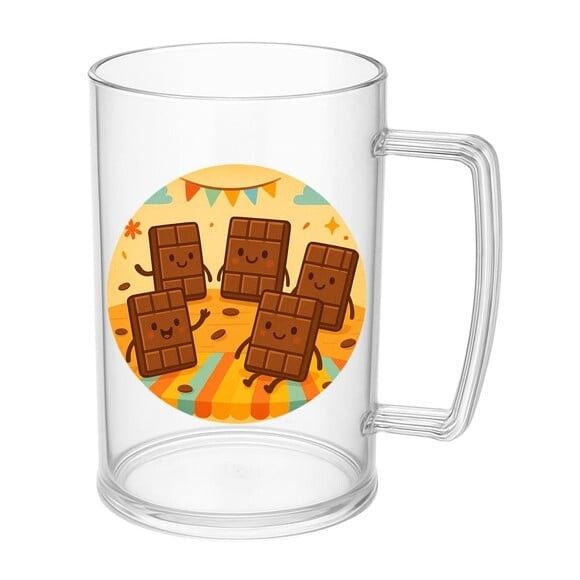 Caneca de Chopp Infantil Personalizada Chocolates