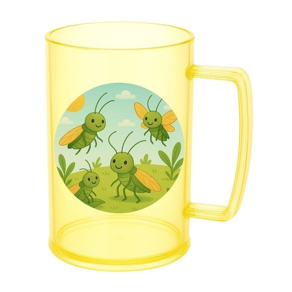 Caneca de Chopp Infantil Personalizada Cigarras