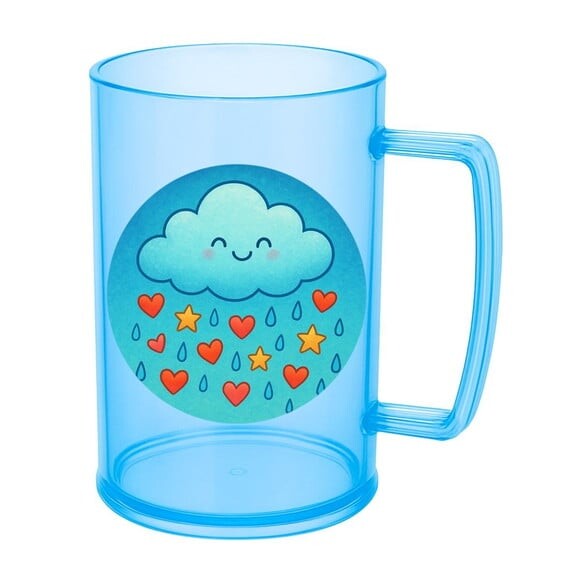 Caneca de Chopp Infantil Personalizada Chuva de Bênçãos