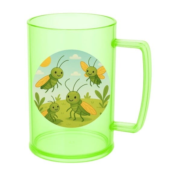 Caneca de Chopp Infantil Personalizada Cigarras