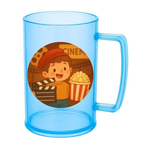 Caneca de Chopp Infantil Personalizada Cinema Antigo