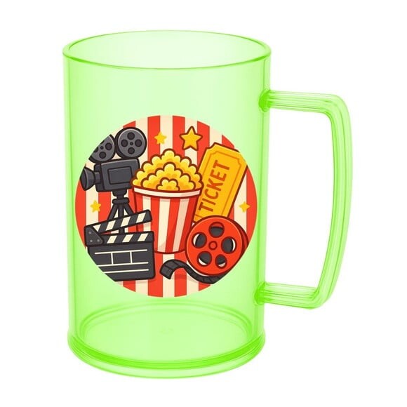 Caneca de Chopp Infantil Personalizada Cinema