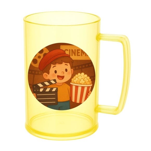 Caneca de Chopp Infantil Personalizada Cinema Antigo