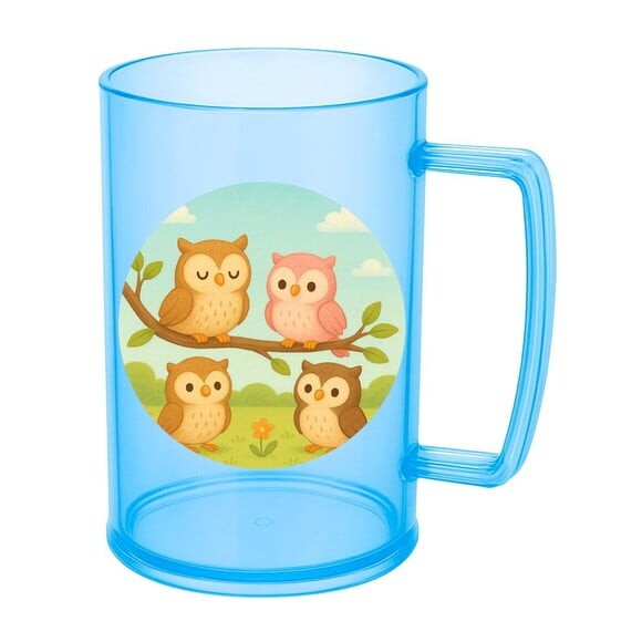 Caneca de Chopp Infantil Personalizada Corujinhas