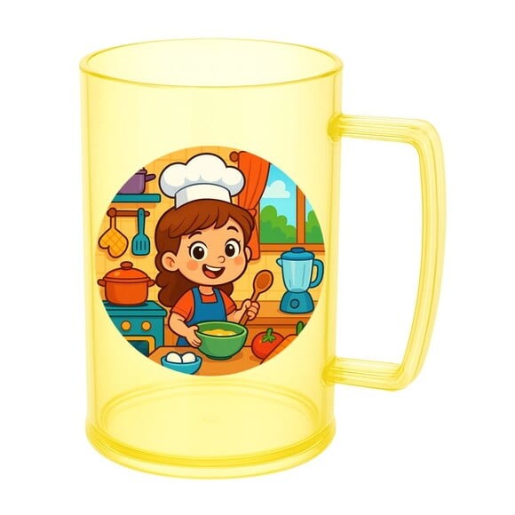 Caneca de Chopp Infantil Personalizada Cozinha Kids