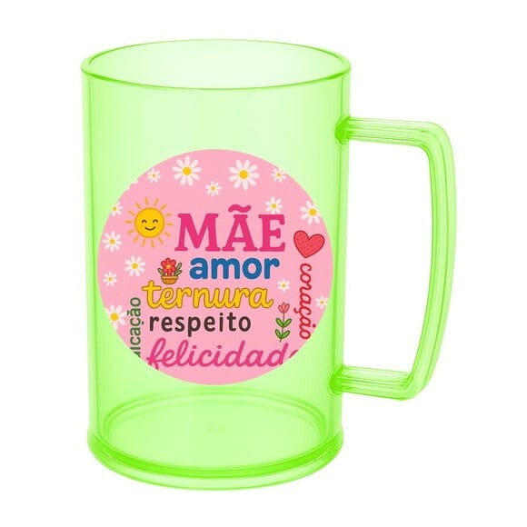 Caneca de Chopp Infantil Personalizada Dia das Mães