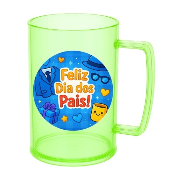 Caneca de Chopp Infantil Personalizada Dia dos Pais