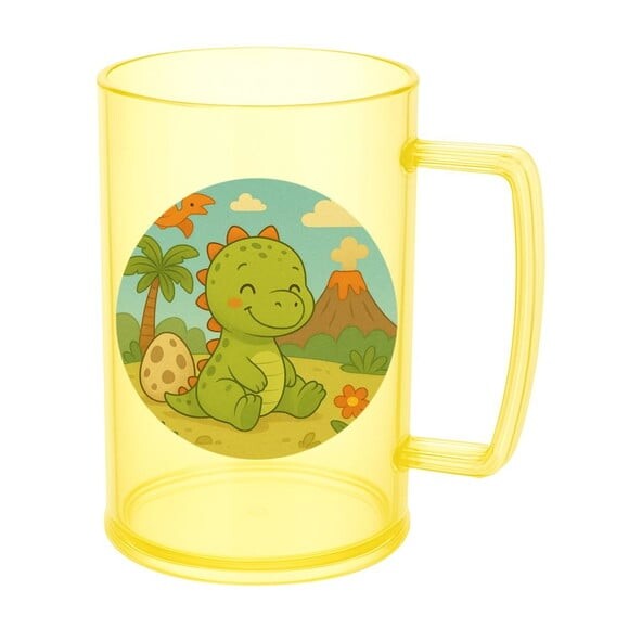 Caneca de Chopp Infantil Personalizada Dinossauro Baby