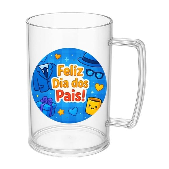 Caneca de Chopp Infantil Personalizada Dia dos Pais