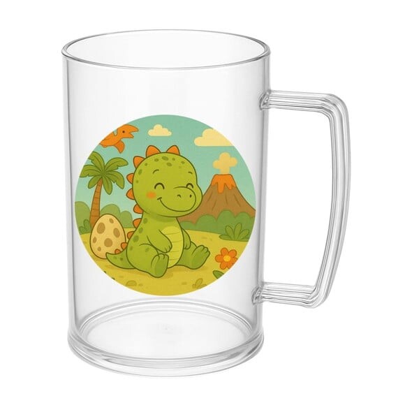 Caneca de Chopp Infantil Personalizada Dinossauro Baby