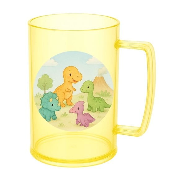 Caneca de Chopp Infantil Personalizada Dinossauros Baby