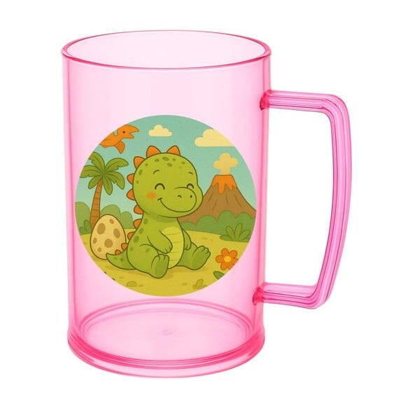 Caneca de Chopp Infantil Personalizada Dinossauro Baby