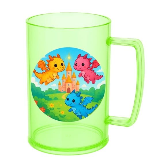 Caneca de Chopp Infantil Personalizada Dragões