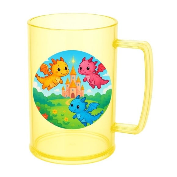 Caneca de Chopp Infantil Personalizada Dragões