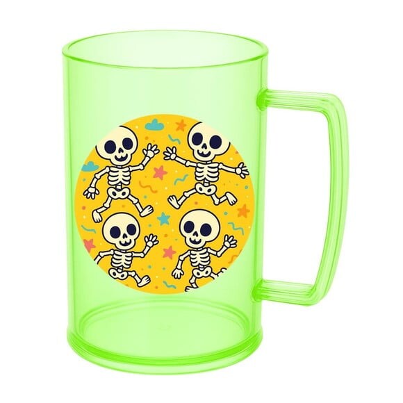 Caneca de Chopp Infantil Personalizada Esqueletinhos Kids