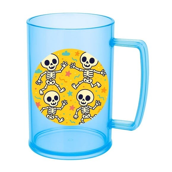 Caneca de Chopp Infantil Personalizada Esqueletinhos Kids