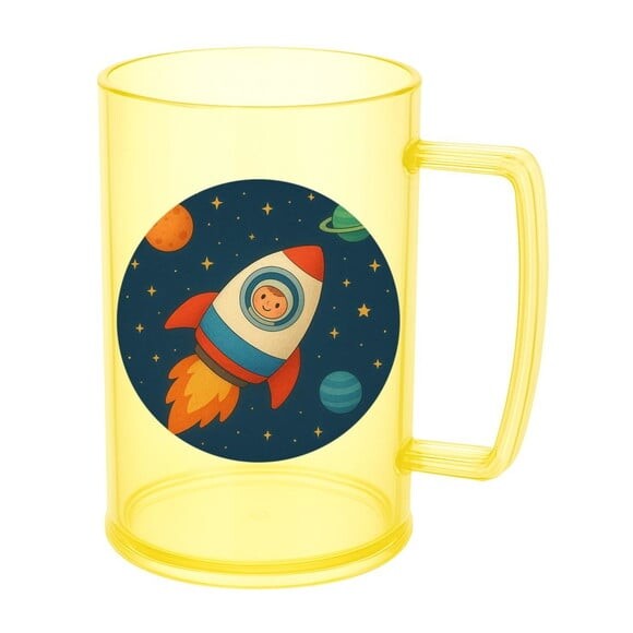 Caneca de Chopp Infantil Personalizada Espaço Sideral