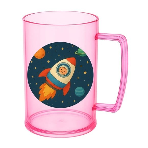 Caneca de Chopp Infantil Personalizada Espaço Sideral