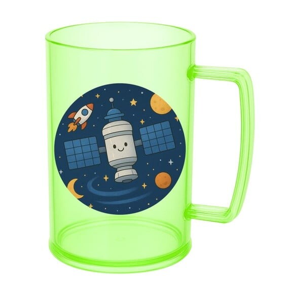 Caneca de Chopp Infantil Personalizada Estação Espacial