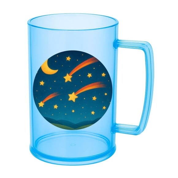Caneca de Chopp Infantil Personalizada Estrelas Cadentes