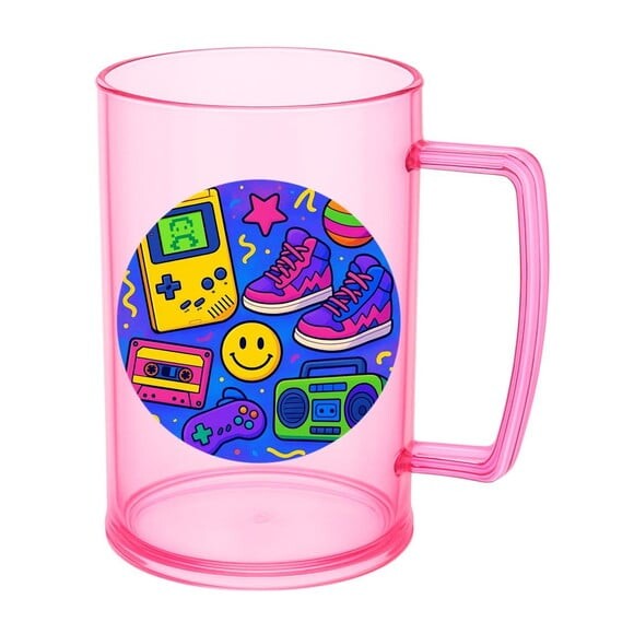 Caneca de Chopp Infantil Personalizada Festa Anos 90