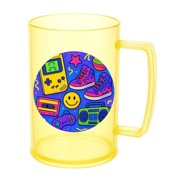 Caneca de Chopp Infantil Personalizada Festa Anos 90
