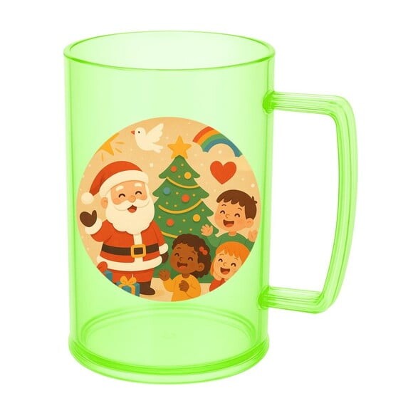 Caneca de Chopp Infantil Personalizada Feliz Natal