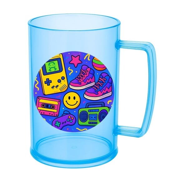 Caneca de Chopp Infantil Personalizada Festa Anos 90