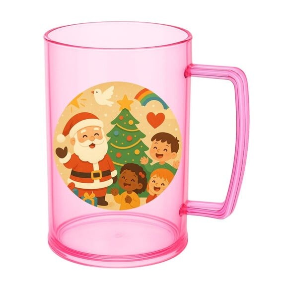Caneca de Chopp Infantil Personalizada Feliz Natal