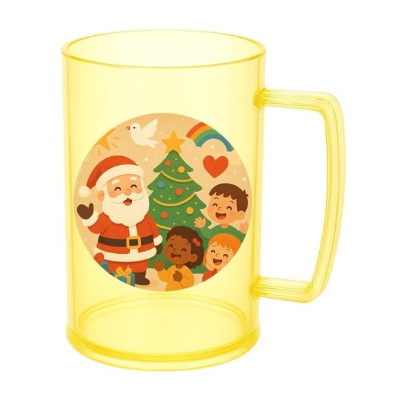 Caneca de Chopp Infantil Personalizada Feliz Natal