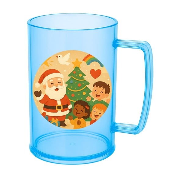 Caneca de Chopp Infantil Personalizada Feliz Natal