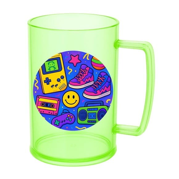 Caneca de Chopp Infantil Personalizada Festa Anos 90