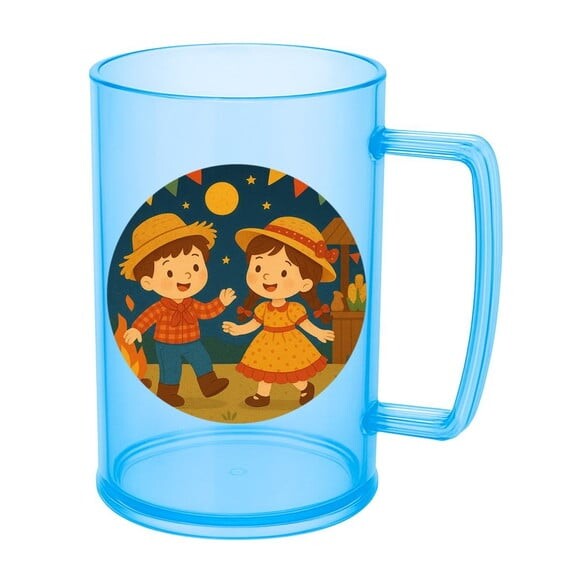 Caneca de Chopp Infantil Personalizada Festa Junina