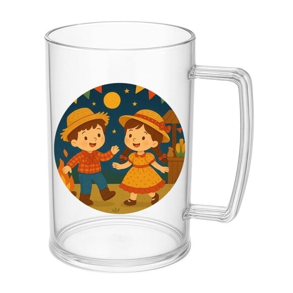Caneca de Chopp Infantil Personalizada Festa Junina