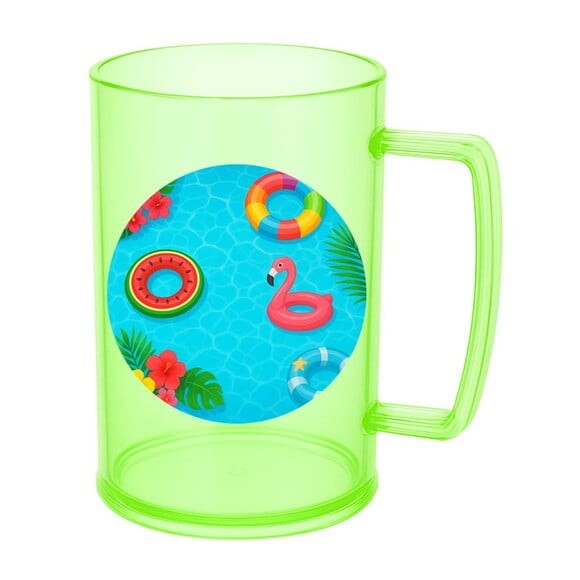 Caneca de Chopp Infantil Personalizada Festa na Piscina