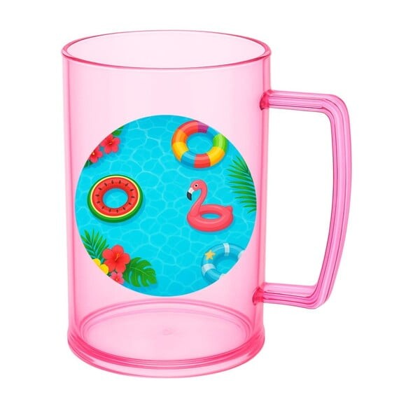 Caneca de Chopp Infantil Personalizada Festa na Piscina