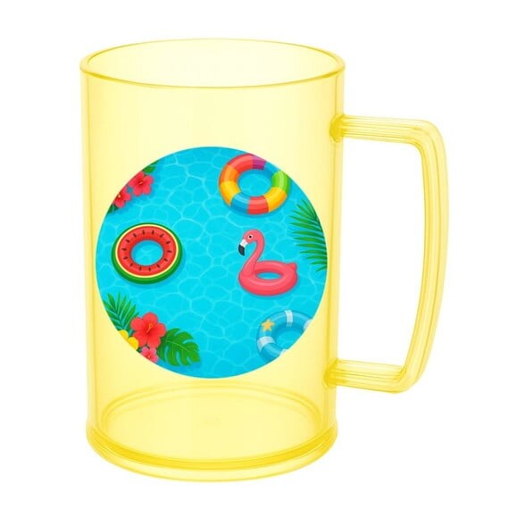 Caneca de Chopp Infantil Personalizada Festa na Piscina
